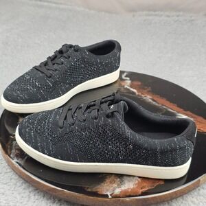 Easy Spirit Women's Semaitez Black Knit Sneakers Lace Up Casual Comfort Shoes